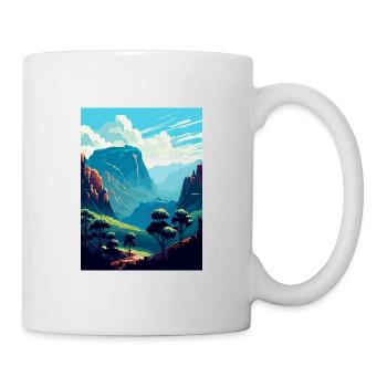 Blue Mountains Australia Vintage Travel Poster WPA - Mug - white - Right
