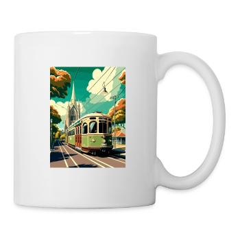 Christchurch Nouvelle-Zélande Vintage Travel Poster WPA - Mug blanc - blanc - Droite