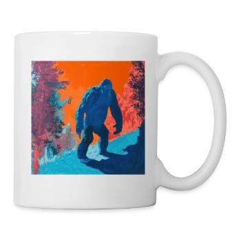 BigFoot, big foot, sasquatch - Tasse - Weiß - Rechts