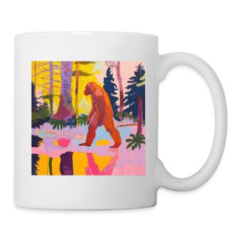 BigFoot big foot sasquatch - Tasse - Weiß - Rechts