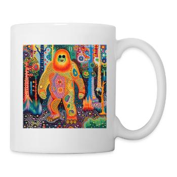 BigFoot, big foot, sasquatch - Tasse - Weiß - Rechts