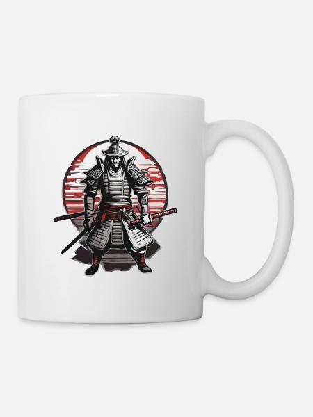 Samurai / Japanisch / Harakiri / Katana / Mann - Tasse - Weiß
