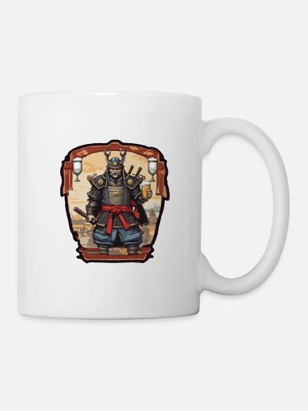 Samouraï / Japonais / Harakiri / Katana / Homme - Mug blanc - blanc