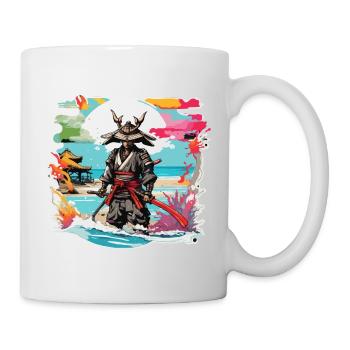 Samurai / Japanisch / Harakiri / Katana / Mann - Tasse - Weiß - Rechts