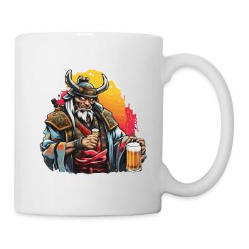 Samurai / Japanisch / Harakiri / Katana / Mann - Tasse - Weiß - Rechts
