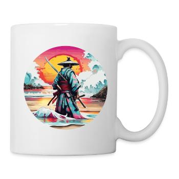 Samurai / Japanisch / Harakiri / Katana / Mann - Tasse - Weiß - Rechts