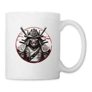 Samouraï / Japonais / Harakiri / Katana / Homme - Mug blanc - blanc - Droite