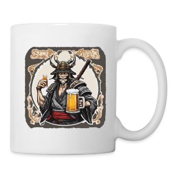 Samurai / Japanisch / Harakiri / Katana / Mann - Tasse - Weiß - Rechts