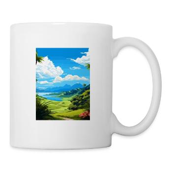 Whangarei Neuseeland Vintage Reiseposter WPA - Tasse - Weiß - Rechts