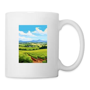 Yarra Valley Australie Vintage voyage affiche WPA - Mug blanc - blanc - Droite