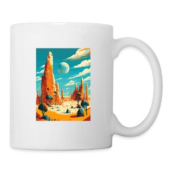 Pinnacles Au Australie Vintage Travel Poster WPA - Mug blanc - blanc - Droite
