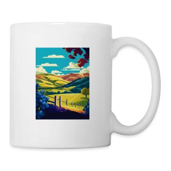 Marlborough Neuseeland Vintage Reiseposter WPA - Tasse - Weiß - Rechts