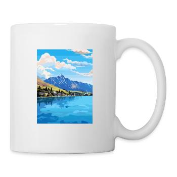 Queenstown New Zealand Vintage Travel Poster WPA - Mug - white - Right