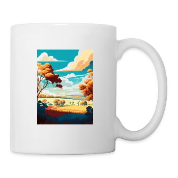 Hunter Valley Australia Vintage Travel Poster WPA - Mug - white - Right