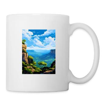 Blue Mountain Australia Vintage Travel Poster WPA - Mug - white - Right