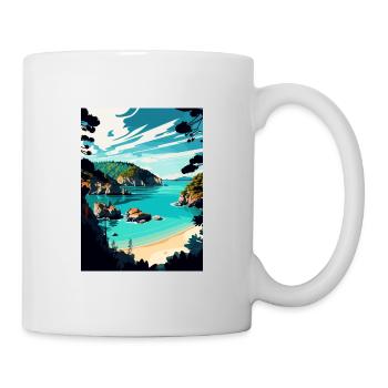 Abel Tasman New Zealand Vintage Travel Poster WPA - Mug - white - Right