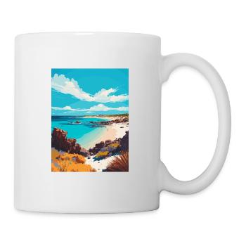 Margaret River Australie Vintage voyage affiche WPA - Mug blanc - blanc - Droite