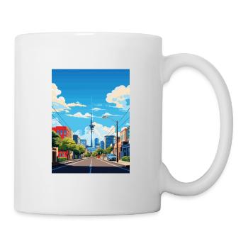 Auckland Neuseeland Neuseeland Vintage Reiseposter WPA - Tasse - Weiß - Rechts