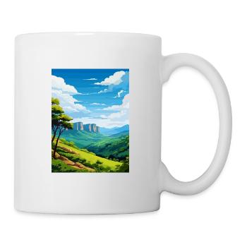 Blue Mountain Australia Vintage Travel Poster WPA - Mug - white - Right