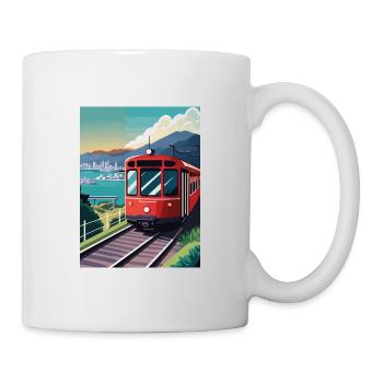 Wellington New Zealand Vintage Travel Poster WPA - Mug - white - Right