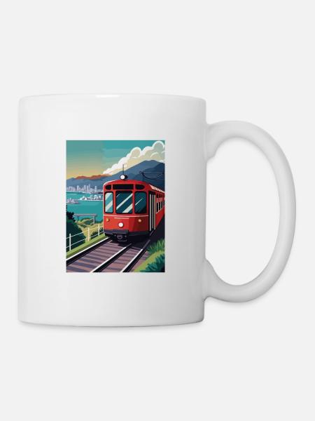 Wellington Neuseeland Vintage Reiseposter WPA - Tasse - Weiß