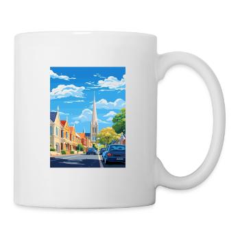 Christchurch Nouvelle-Zélande Vintage Travel Poster WPA - Mug blanc - blanc - Droite