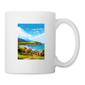 Wilsons Promontory National Park Reiseplakat - Tasse - Weiß - Rechts