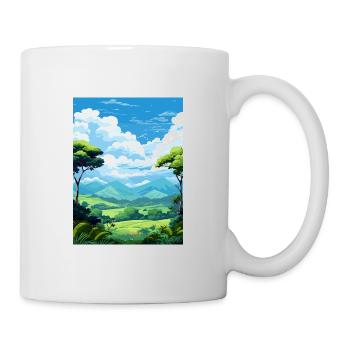 Daintree Rainforest Australie déco affiche de voyage - Mug blanc - blanc - Droite