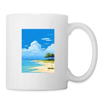 Lady Elliot Island Australia Deco Travel Poster - Mug - white - Right