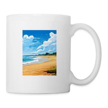 Great Sandy Nationalpark Australien Reiseplakat - Tasse - Weiß - Rechts