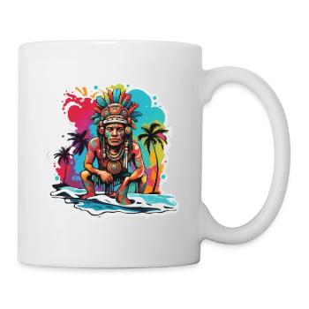 Mayan / High Culture / Peru / Mayan Calendar / Motif - Mug - white - Right