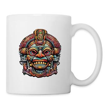 Maya / Haute Culture / Pérou / Calendrier Maya / Motif - Mug blanc - blanc - Droite