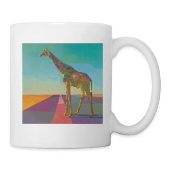 giraffe, colorful, animal, gift, gift idea - Mug - white - Right