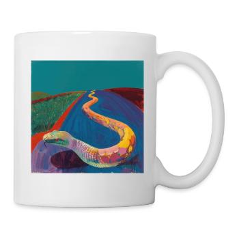 schlange, bunt, tier, geschenk, geschenkidee - Tasse - Weiß - Rechts