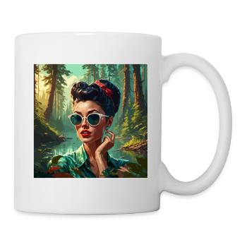 Rockabilly / Pin-up Girl / Girl Power / 50s - Mug - white - Right