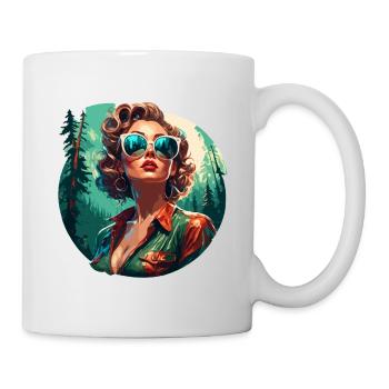 Rockabilly / Pin-up Girl / Girl Power / 50s - Mug - white - Right