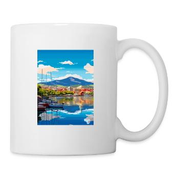 Hobart Australie Au Vintage voyage affiche Souvenir - Mug blanc - blanc - Droite