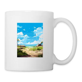 Parc national de Barra Hunda Costa Rica affiche de voyage - Mug blanc - blanc - Droite