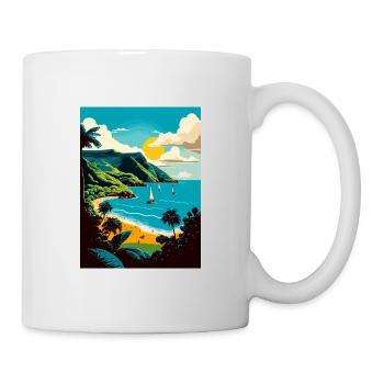 Saint Vincent And The Grenadines Caribbean Travel - Mug - white - Right