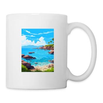 Parc marin national de Las Baulas, Costa Rica Voyage - Mug blanc - blanc - Droite