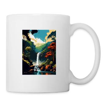 Daintree Australie Vintage voyage affiche Souvenir - Mug blanc - blanc - Droite