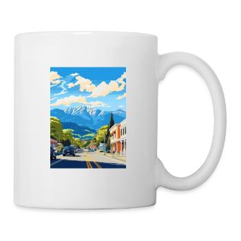 Nelson Neuseeland Vintage Reiseposter Souvenir - Tasse - Weiß - Rechts
