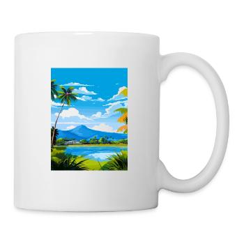 Cairns Australie Vintage voyage affiche Souvenir - Mug blanc - blanc - Droite