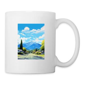 Nelson Neuseeland Vintage Reiseposter Souvenir - Tasse - Weiß - Rechts