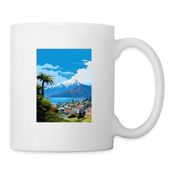 Nelson Neuseeland Vintage Reiseposter Souvenir - Tasse - Weiß - Rechts