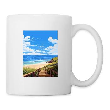 Byron Bay Australie Vintage voyage affiche Souvenir - Mug blanc - blanc - Droite