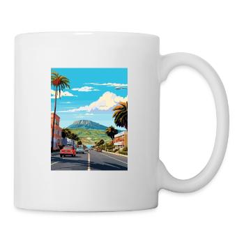 Tauranga Nouvelle-Zélande Vintage voyage affiche WPA Art - Mug blanc - blanc - Droite