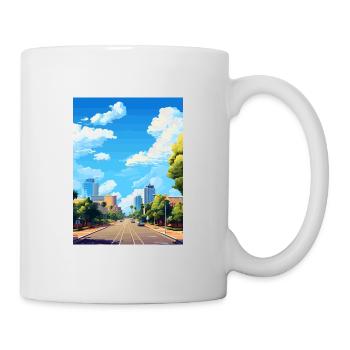 Perth Australie déco Vintage voyage affiche WPA Art - Mug blanc - blanc - Droite