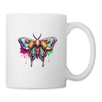 Papillon de nuit / animal / insecte / larve / ravageur - Mug blanc - blanc - Droite