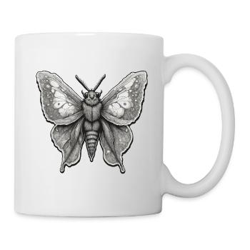 Papillon de nuit / animal / insecte / larve / ravageur - Mug blanc - blanc - Droite